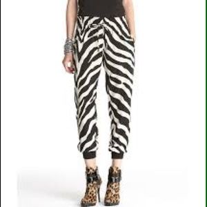 Rachel Zoe zebra print pants 0